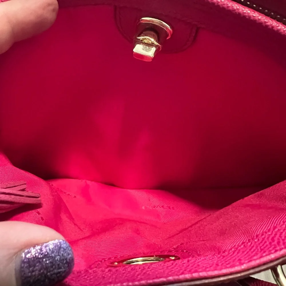 COACH PRINCE STREET MINI Pink Ruby SATCHEL crossbody SHOULDER BAG 34940 Leather - Picture 14 of 14